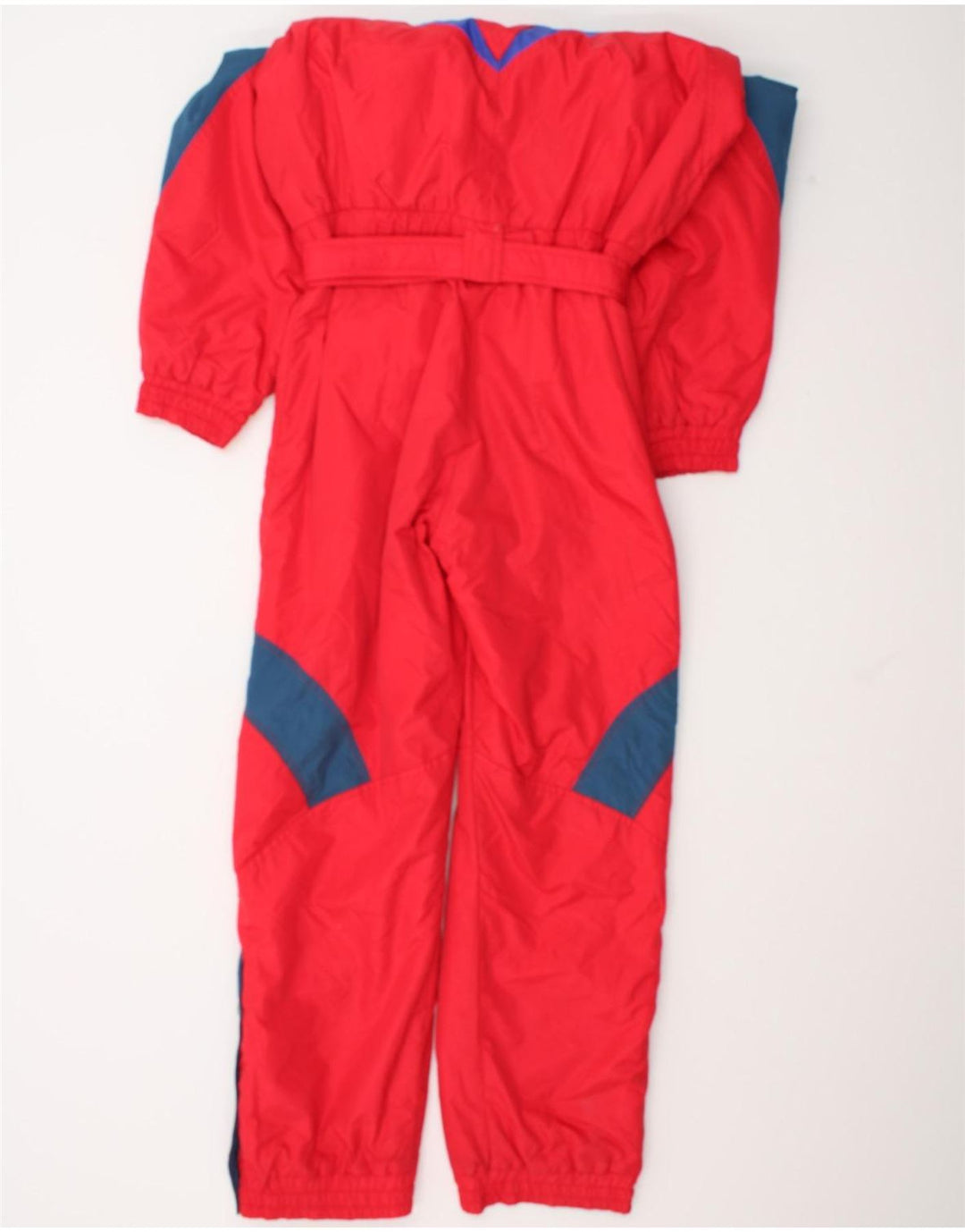 Macacão feminino de esqui com capuz Brugi IT 44 médio vermelho colorblock poliamida