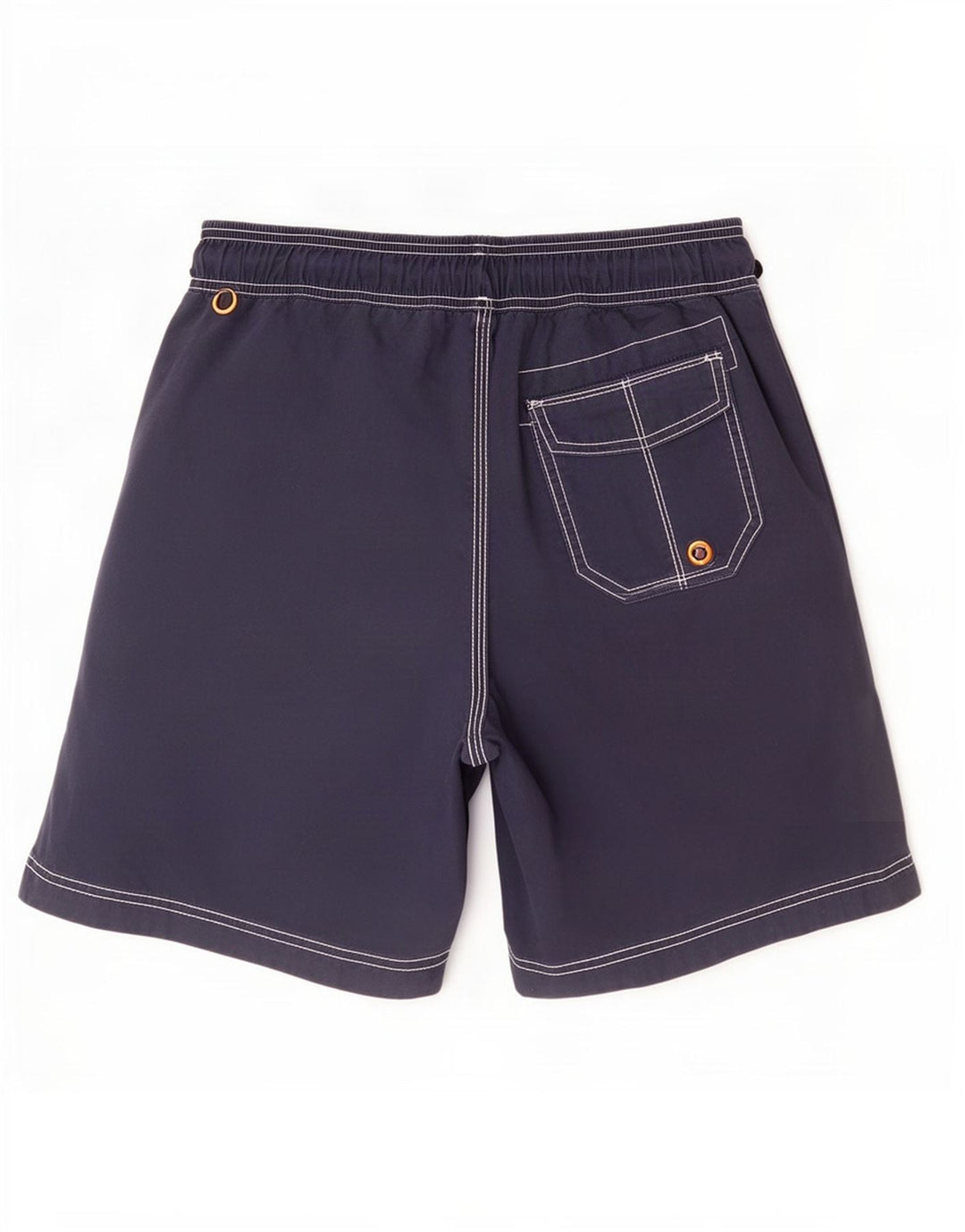 Shorts de natação masculino Fat Face pequeno algodão azul marinho
