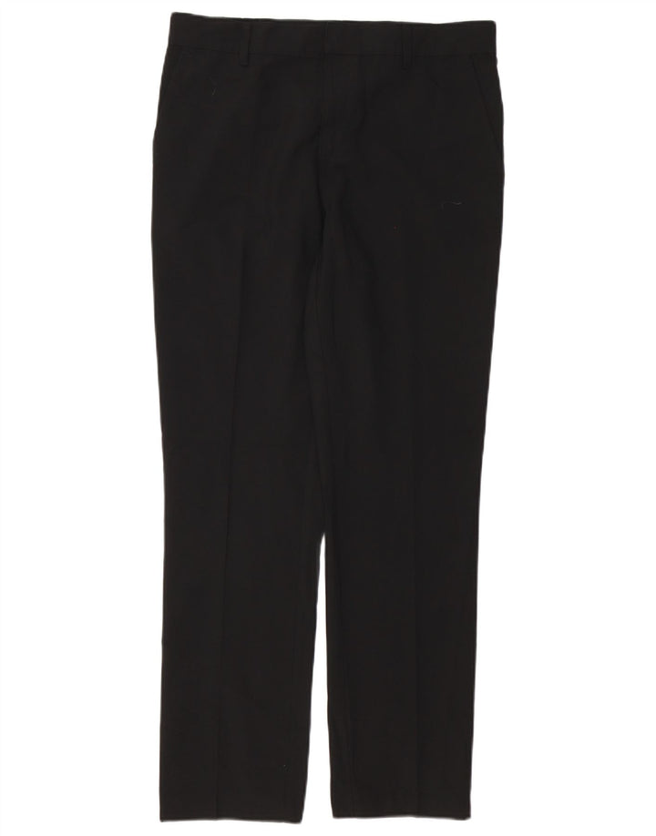 Calça Chino Reta Feminina Vintage W32 L29 Preta