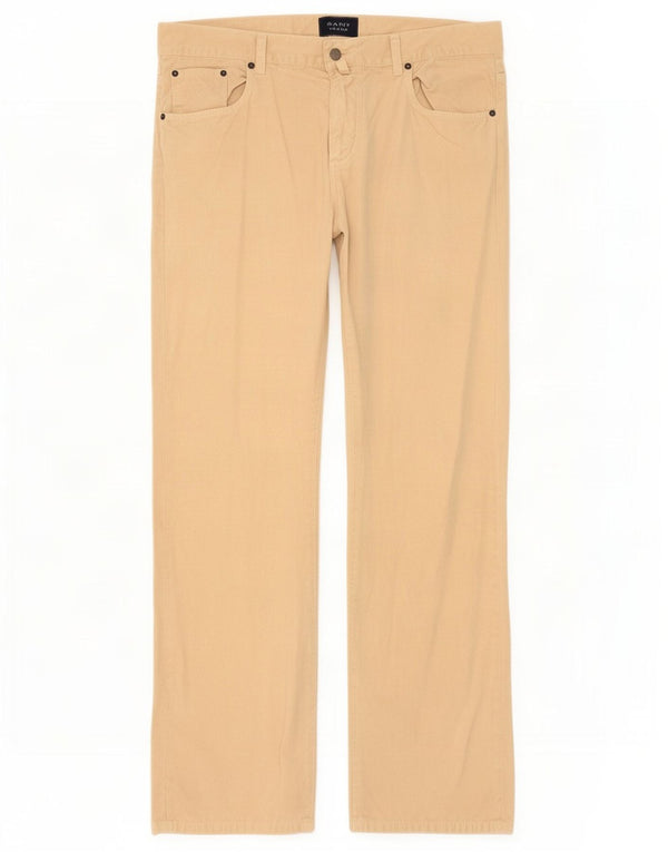 Calça masculina reta casual Gant W36 L34 algodão bege