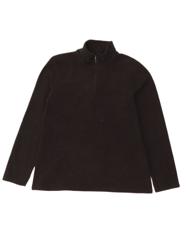 Suéter de lã feminino Mountain Warehouse com zíper e gola UK 16 grande preto