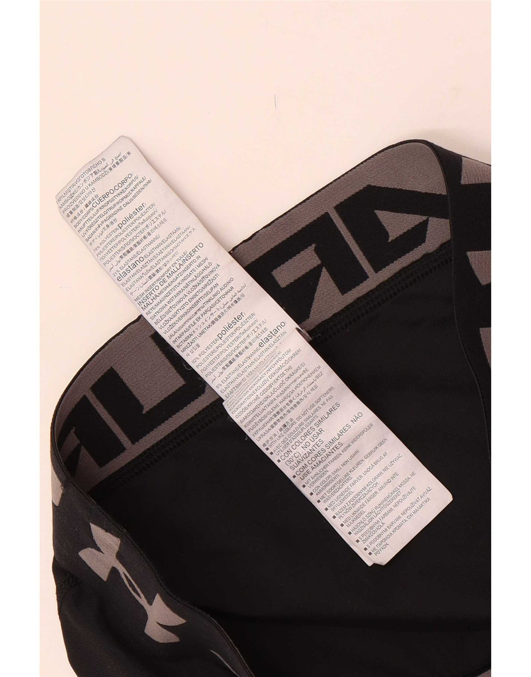 Under Armour Boys Graphic Leggings 9-10 anos médio preto poliéster