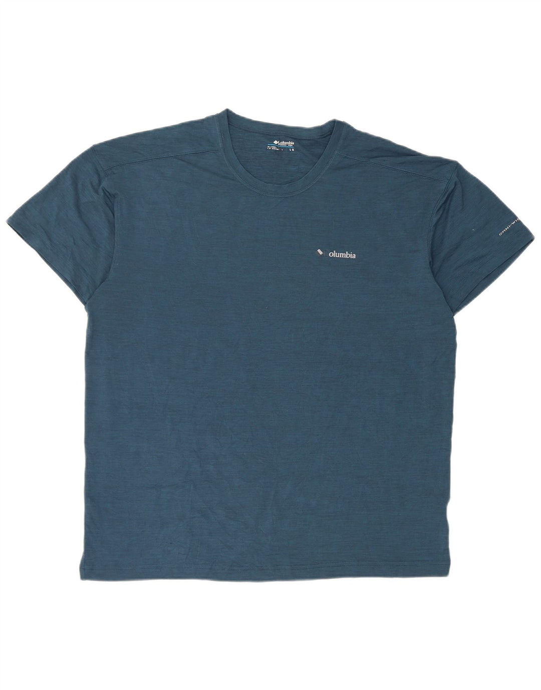 Camiseta masculina Columbia grande poliéster azul