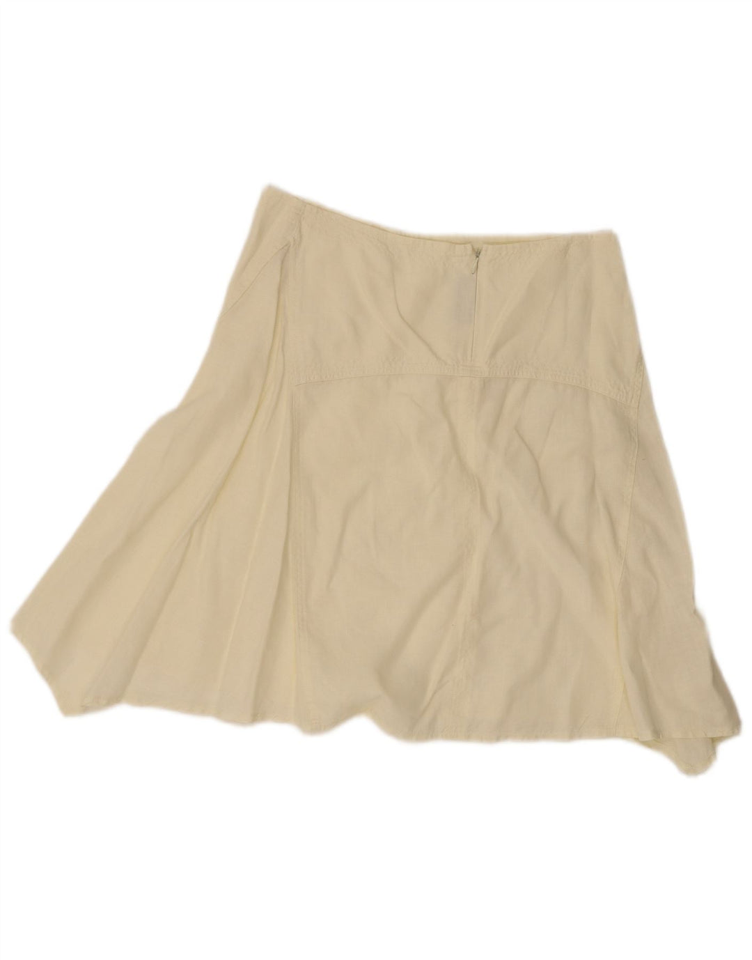 Mini saia assimétrica feminina Sisley W30 médio amarelo