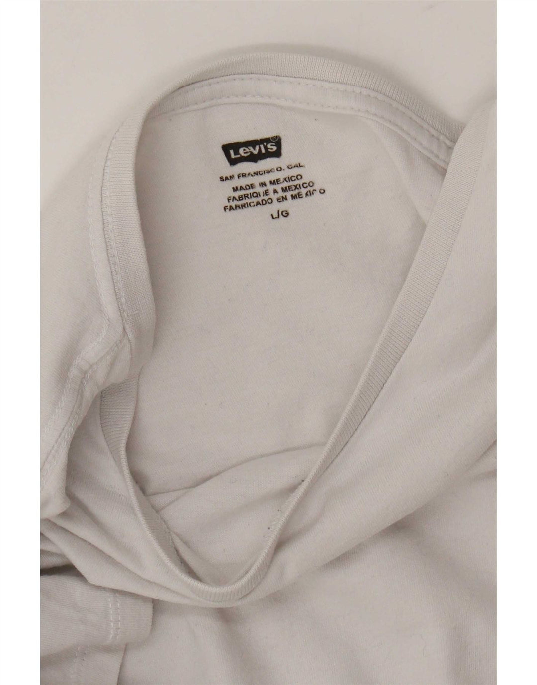Camiseta feminina Levi's UK 16 grande branca
