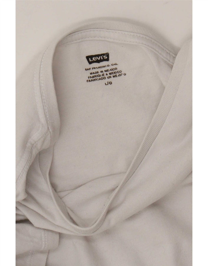 Camiseta feminina Levi's UK 16 grande branca