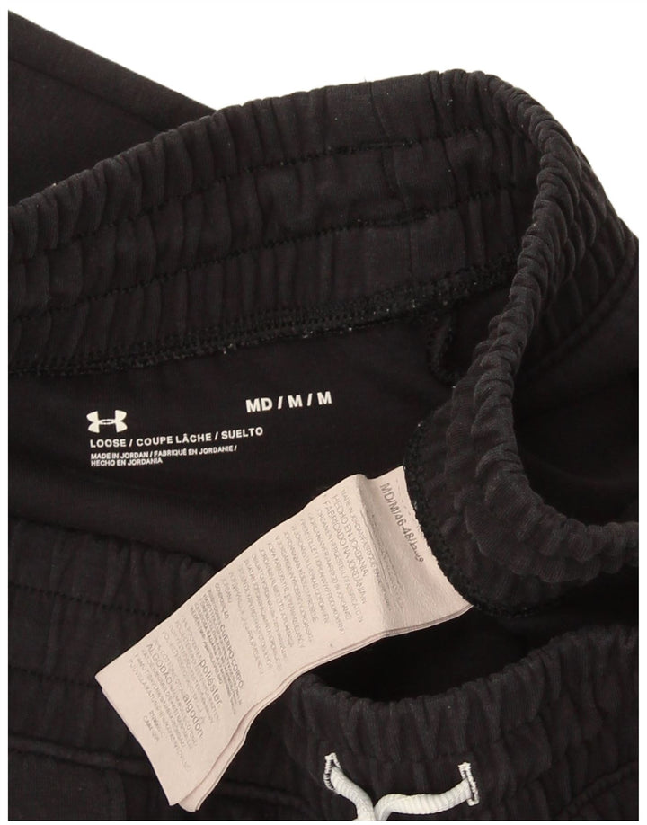 Calça de treino masculina Under Armour Crop de algodão preto médio