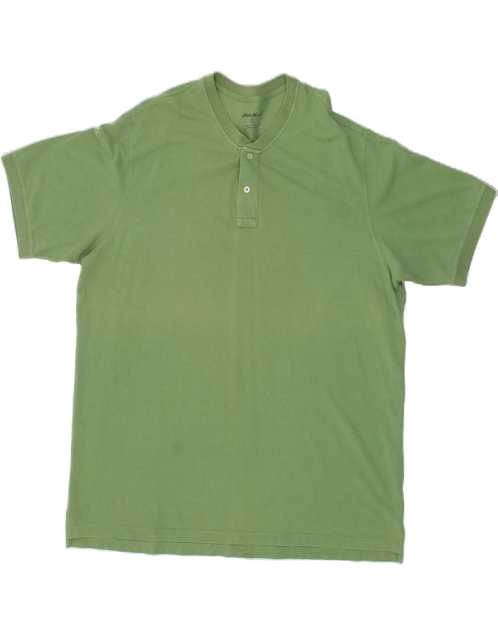 EDDIE BAUER Mens T-Shirt Top 2XL Green Cotton Vintage Eddie Bauer and Second-Hand Eddie Bauer from Messina Hembry 