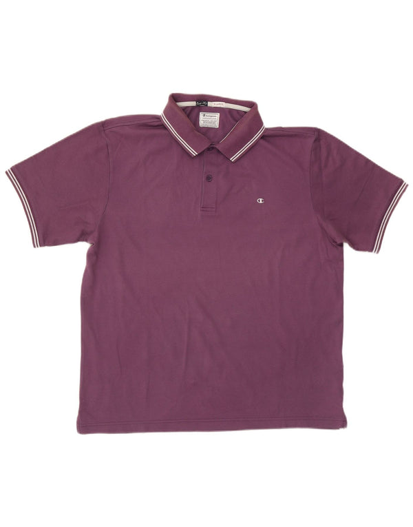 Camisa polo masculina Champion Easy Fit XL algodão roxo