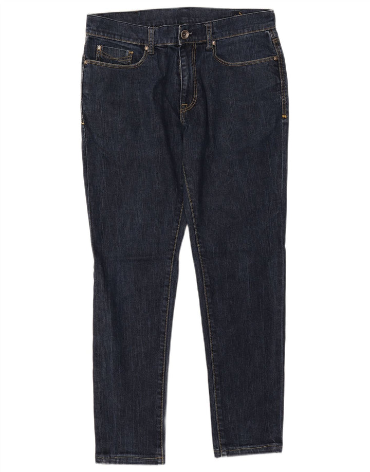 Rifle Masculino Slim Jeans W33 L29 Azul Marinho Algodão