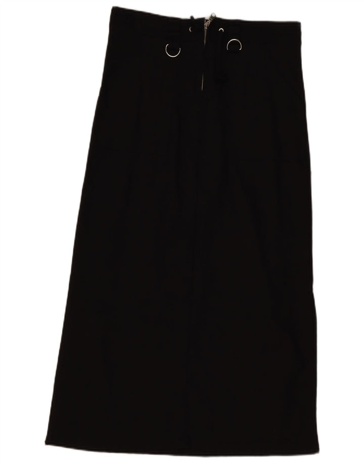 NEW SENSATION Saia maxi feminina média W30 preta