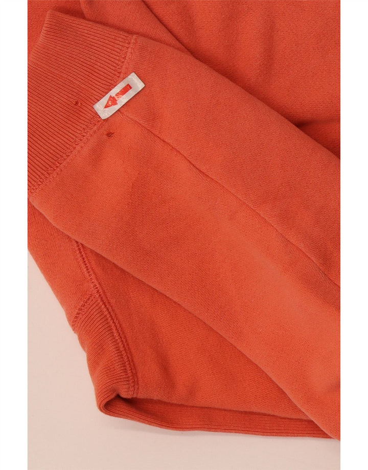 Suéter gráfico feminino Izod UK 14 algodão laranja médio