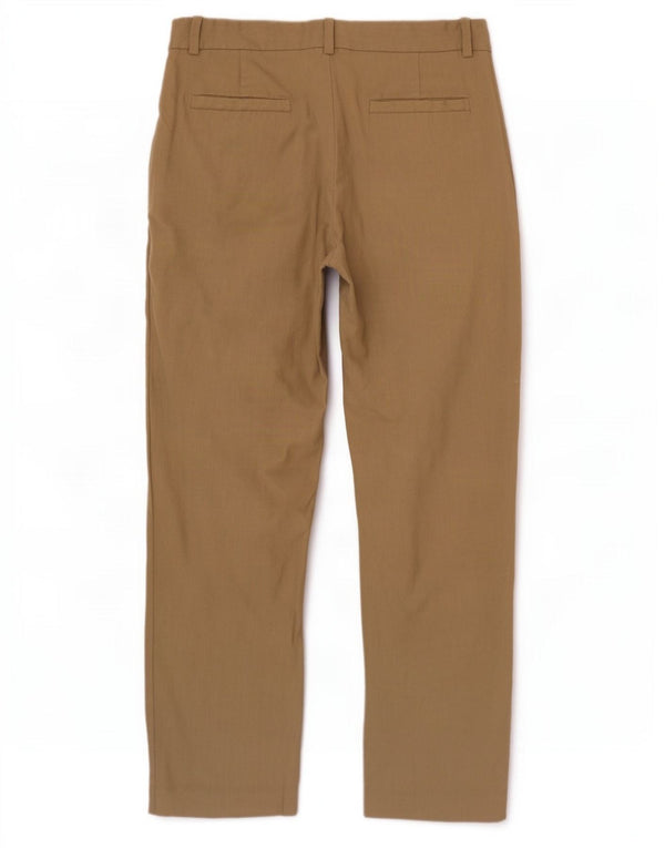 Calça Chino Feminina Massimo Dutti Crop Tapered EU 40 Médio W30 L26 Bege