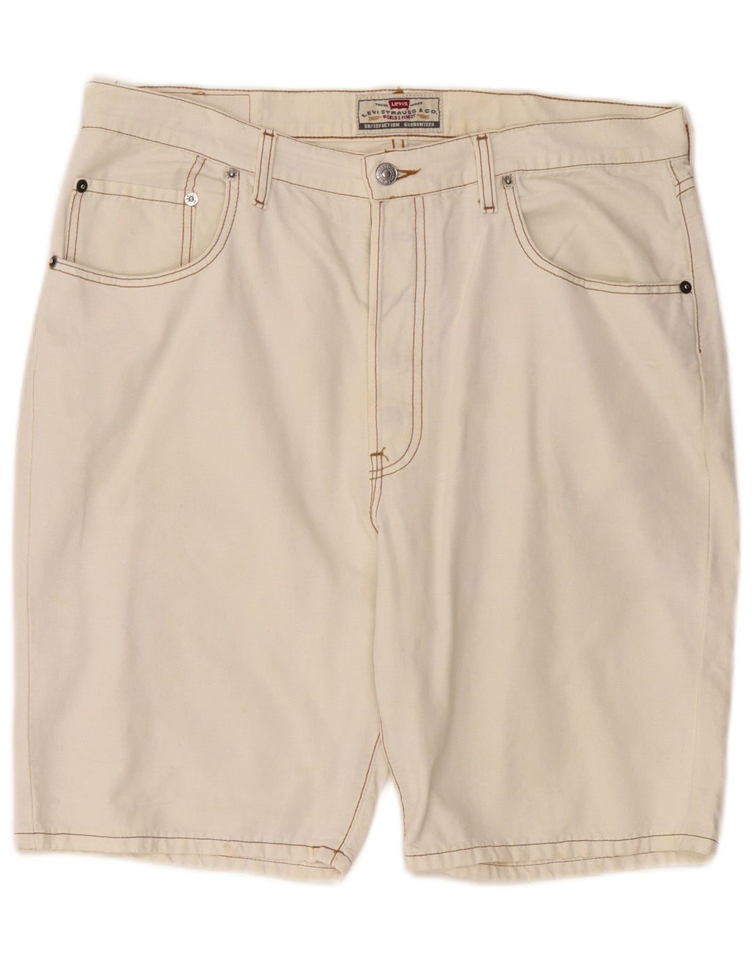 Shorts casual masculino Levi's W36 grande off white