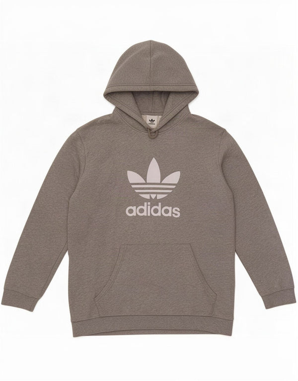 Adidas Mens Graphic Hoodie Jumper XL Cinza Algodão