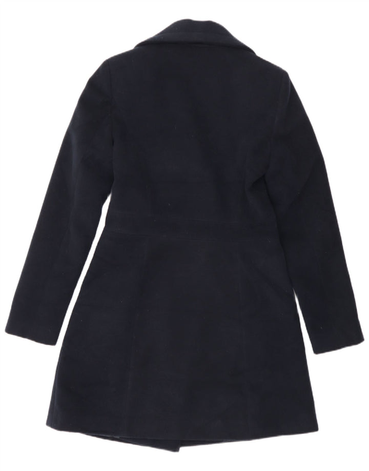 Sobretudo feminino Oasis com peito duplo UK 6 XS azul marinho poliéster