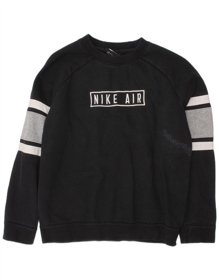 Moletom gráfico Nike Boys Jumper 12-13 anos grande bloco colorido preto