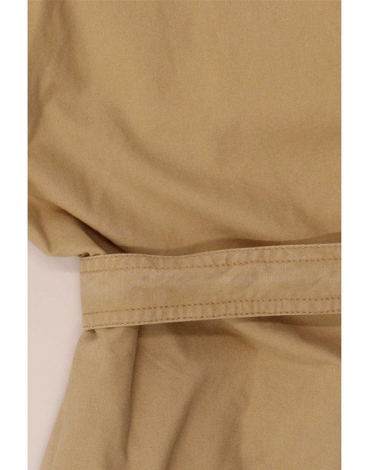 Jaqueta utilitária masculina vintage UK 36 pequena bege