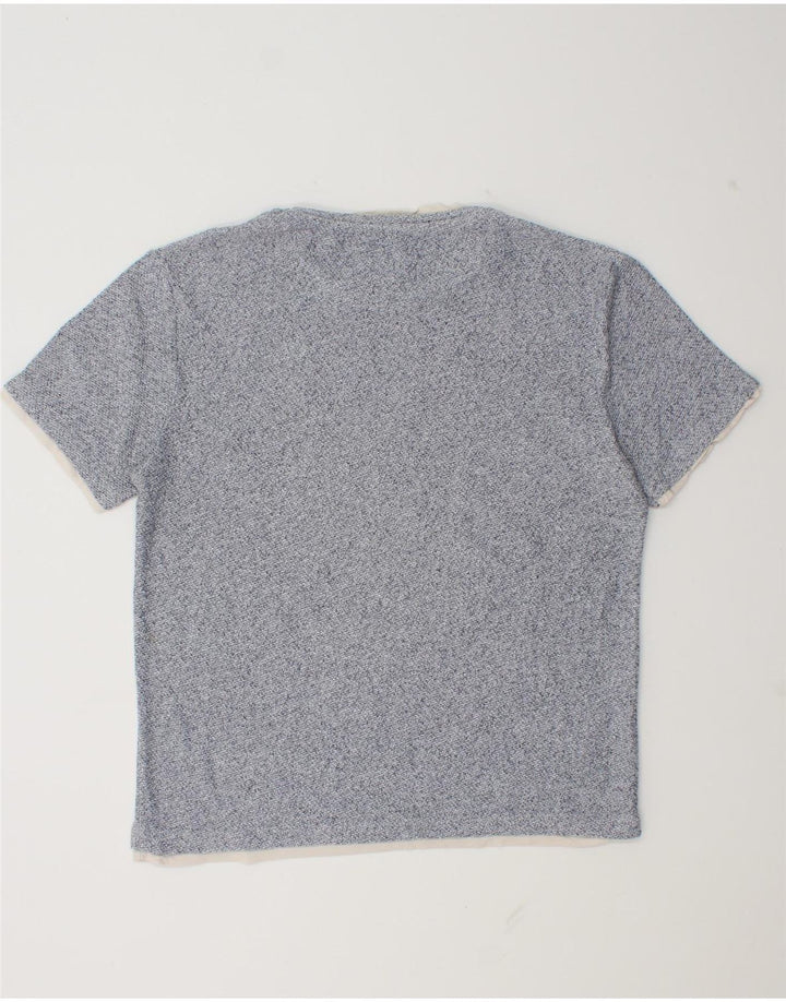 Zara Camiseta masculina grande azul