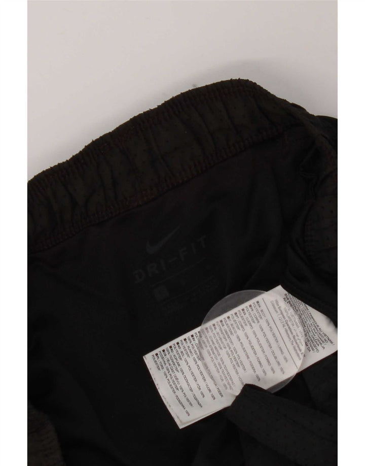 Shorts esportivos femininos Nike Dri Fit UK 16 grande poliéster preto