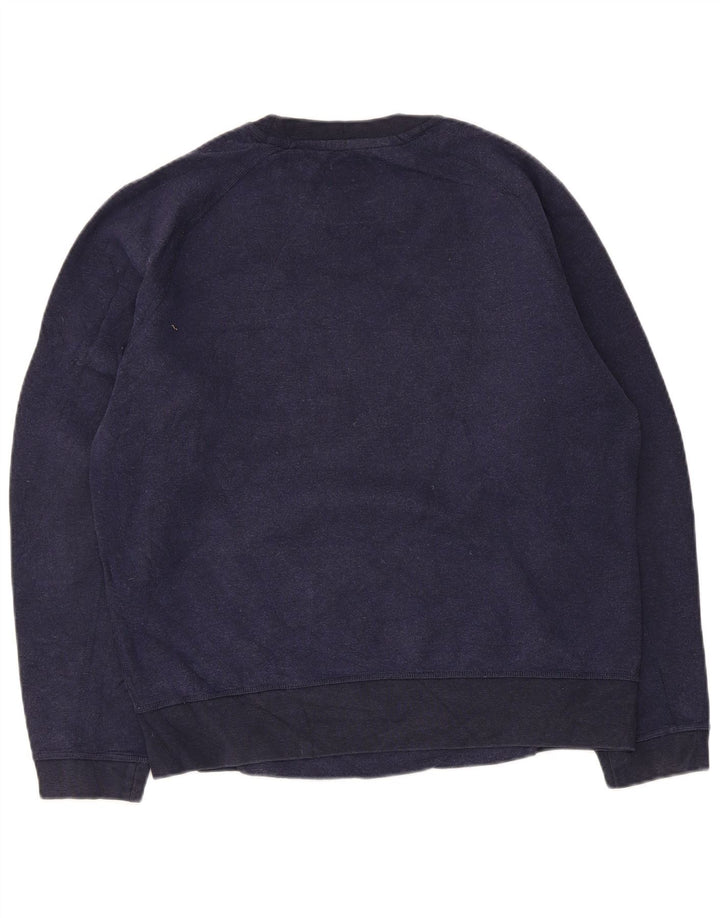 Nike moletom masculino jumper médio azul marinho algodão