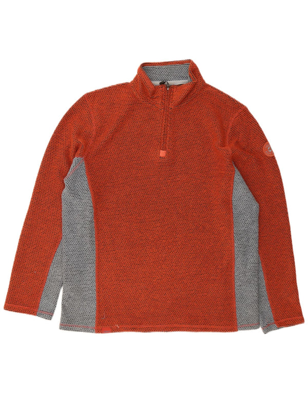 Moletom masculino Weird Fish com zíper e pescoço XL laranja Colourblock acrílico
