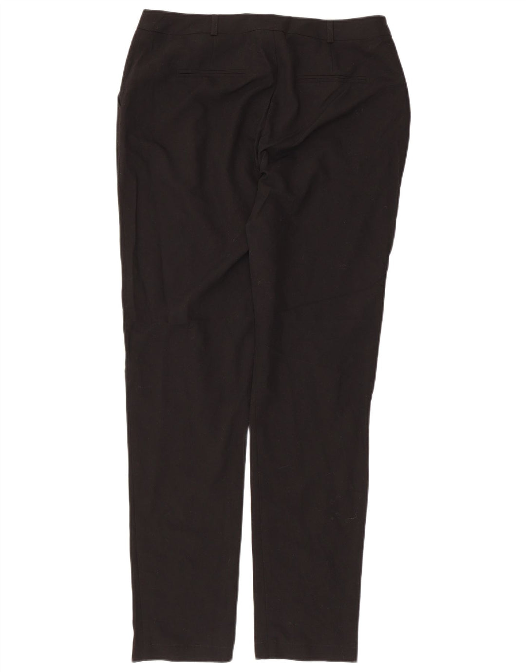Calça feminina de terno reto TOPSHOP Reino Unido 10 pequeno W32 L29 poliéster preto