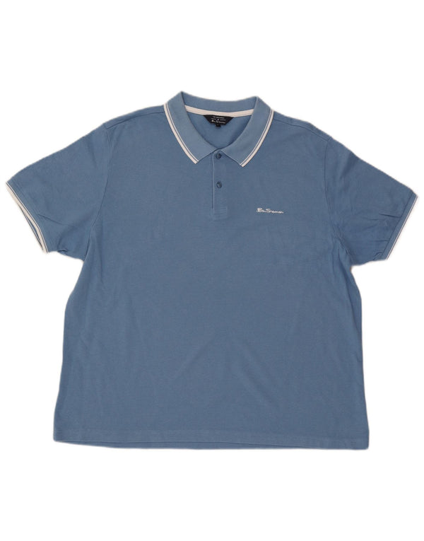 Camisa polo masculina Ben Sherman XL algodão azul