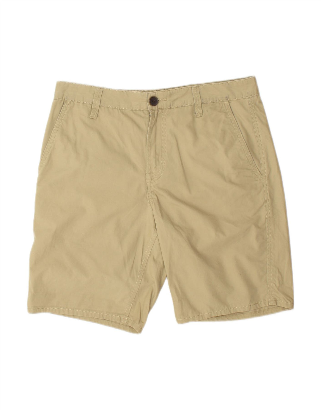 TIMBERLAND Mens Chino Shorts W30 Algodão Bege Médio