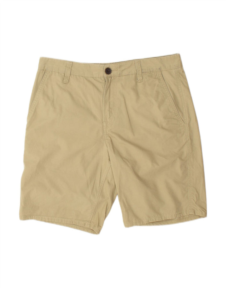 TIMBERLAND Mens Chino Shorts W30 Algodão Bege Médio