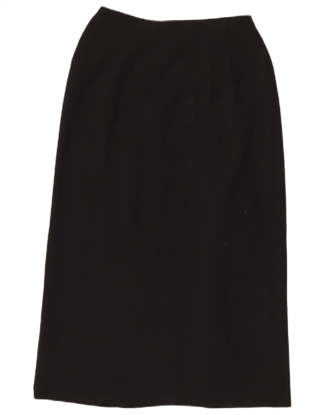 Saia envolvente feminina Marks & Spencer Reino Unido 12 médio W28 poliéster preto
