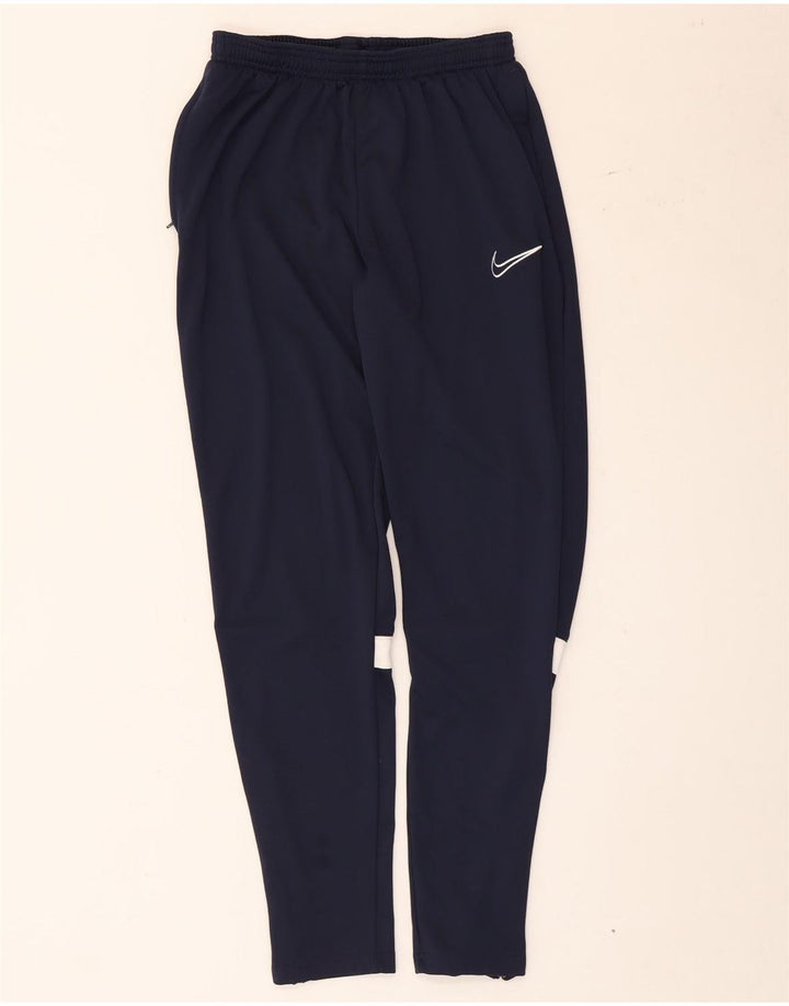 Calça de treino masculina Nike Dri Fit médio azul marinho colorblock