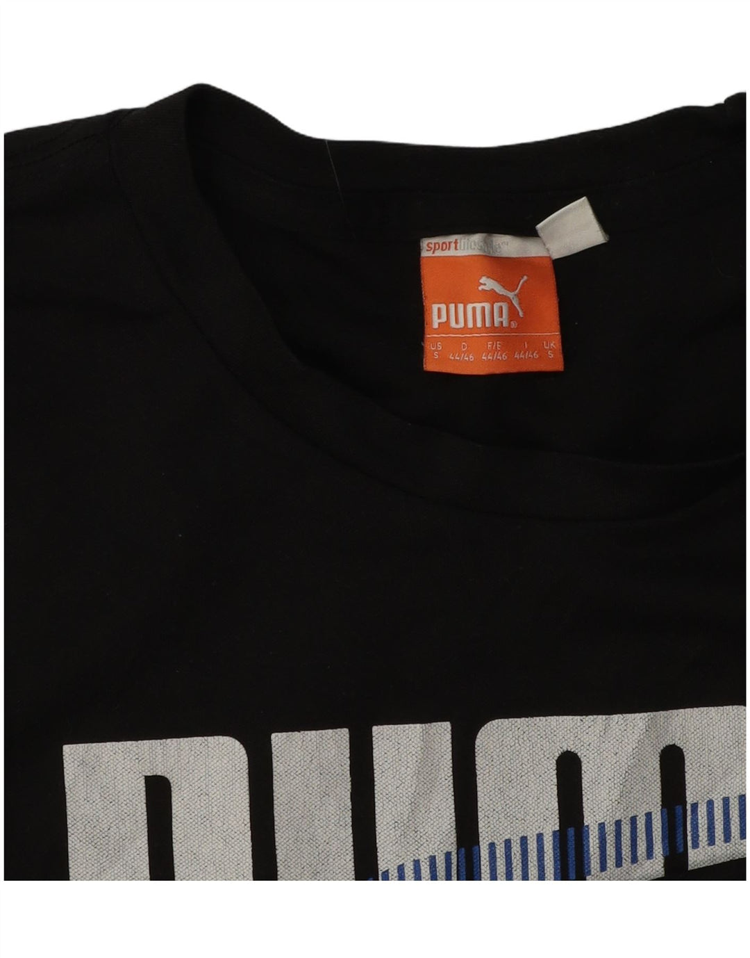 Puma Camiseta Masculina Graphic Top Pequeno Preto