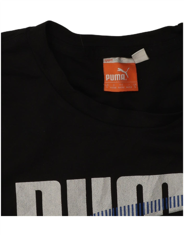 Puma Camiseta Masculina Graphic Top Pequeno Preto