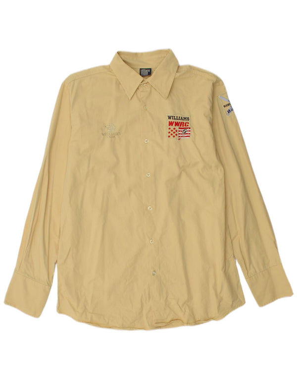 Camisa gráfica masculina Williams Wilson XL algodão amarelo