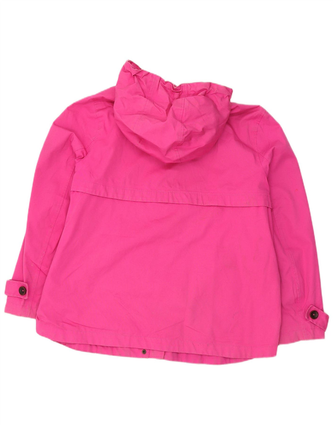 Jaqueta de chuva feminina com capuz JOULES UK 18 XL algodão rosa