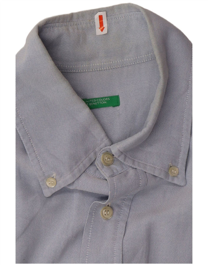 Camisa masculina BENETTON grande azul