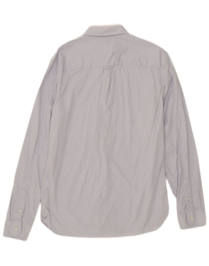 Camisa masculina All Saints pequena azul algodão