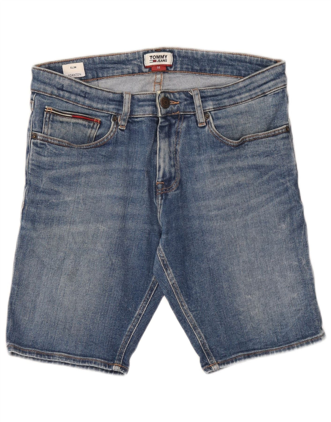 Shorts jeans Tommy Hilfiger masculino Scanton Slim W32 algodão azul médio