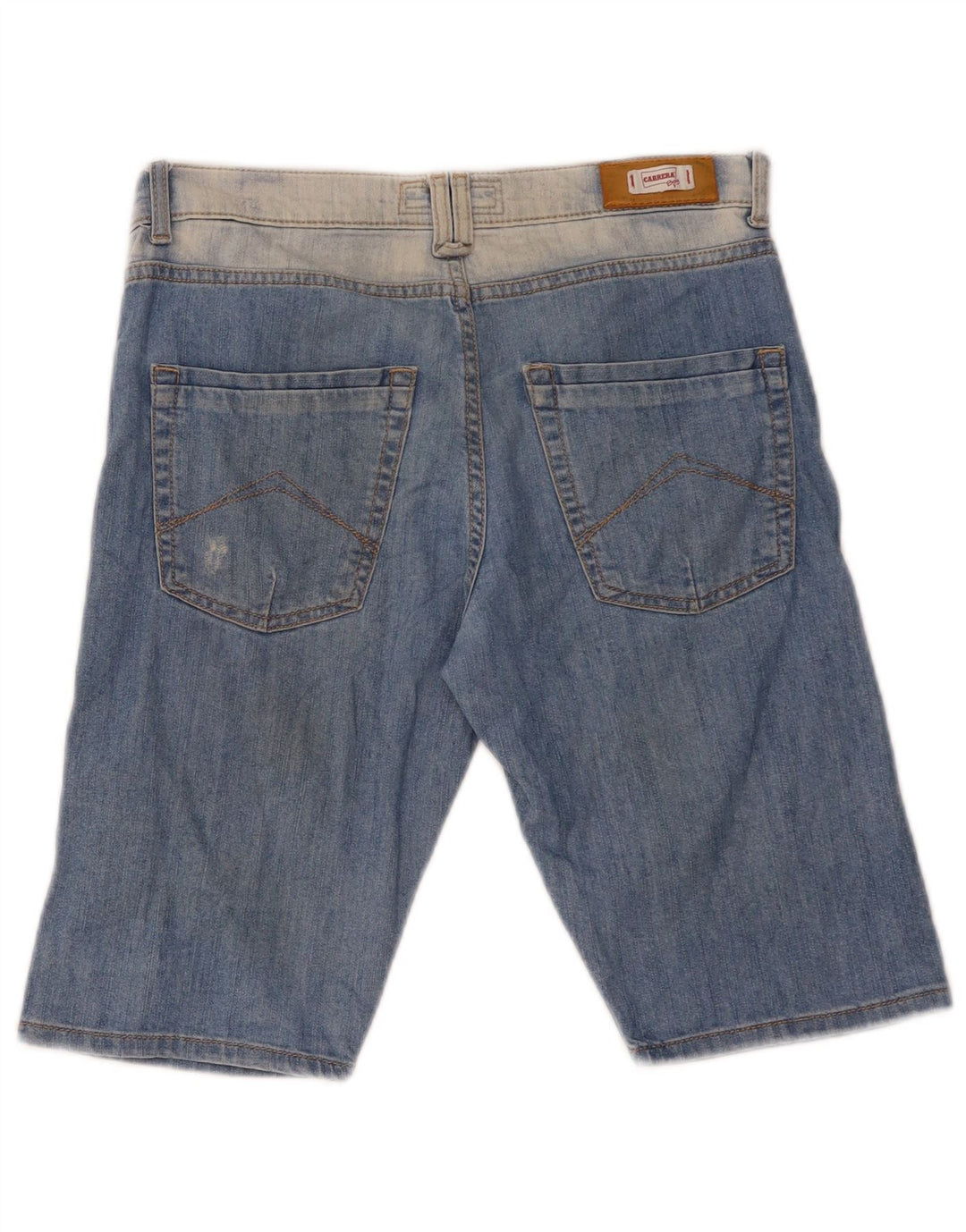 Shorts jeans desgastados para meninos CARRERA 13-14 anos W30 algodão azul