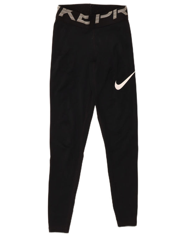 Leggings gráficas NIKE para meninas 11-12 anos pretas