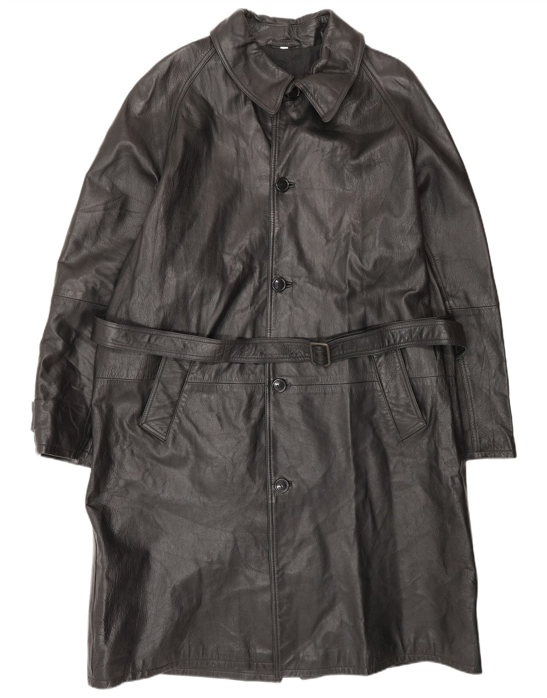 Casaco de couro masculino VINTAGE IT 52 XL couro preto