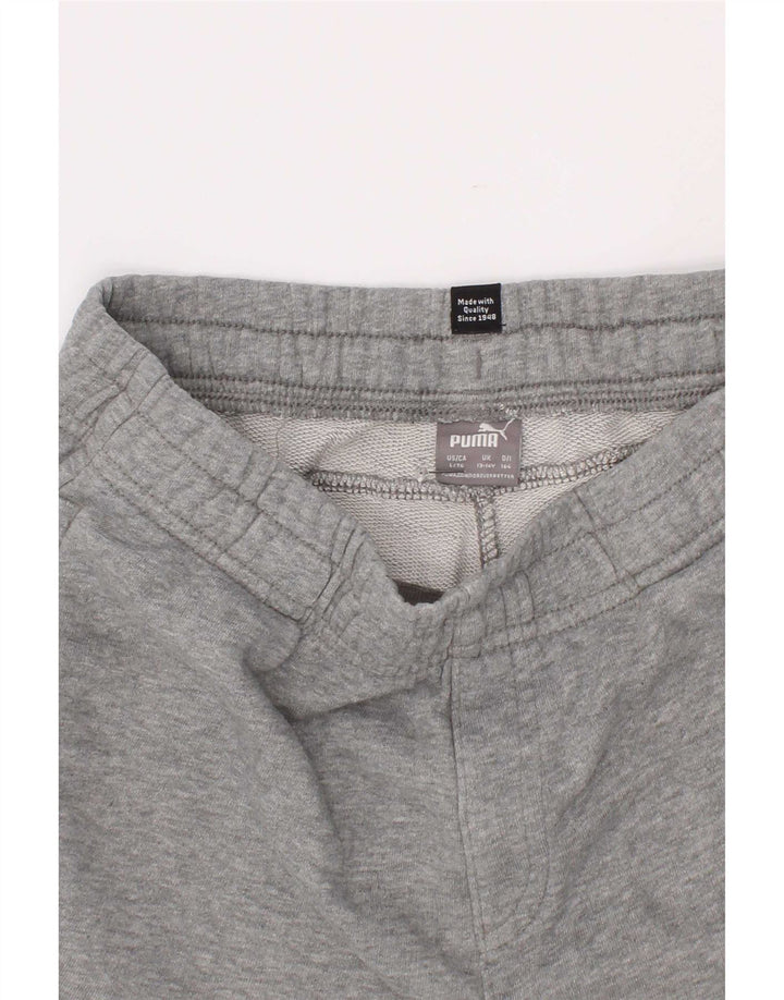 Shorts esportivos Puma meninos 13-14 anos cinza algodão