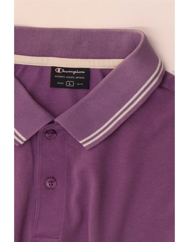Camisa polo masculina Champion grande roxa