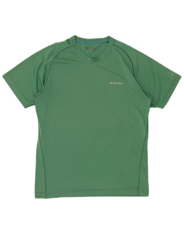 COLUMBIA Camiseta masculina Omni-Wick Top poliéster verde médio