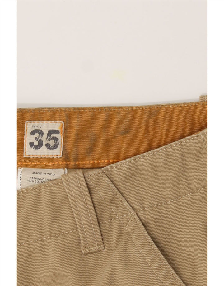 TIMBERLAND Mens Straight Casual Trousers W35 L30 Beige Cotton Vintage Timberland and Second-Hand Timberland from Messina Hembry 