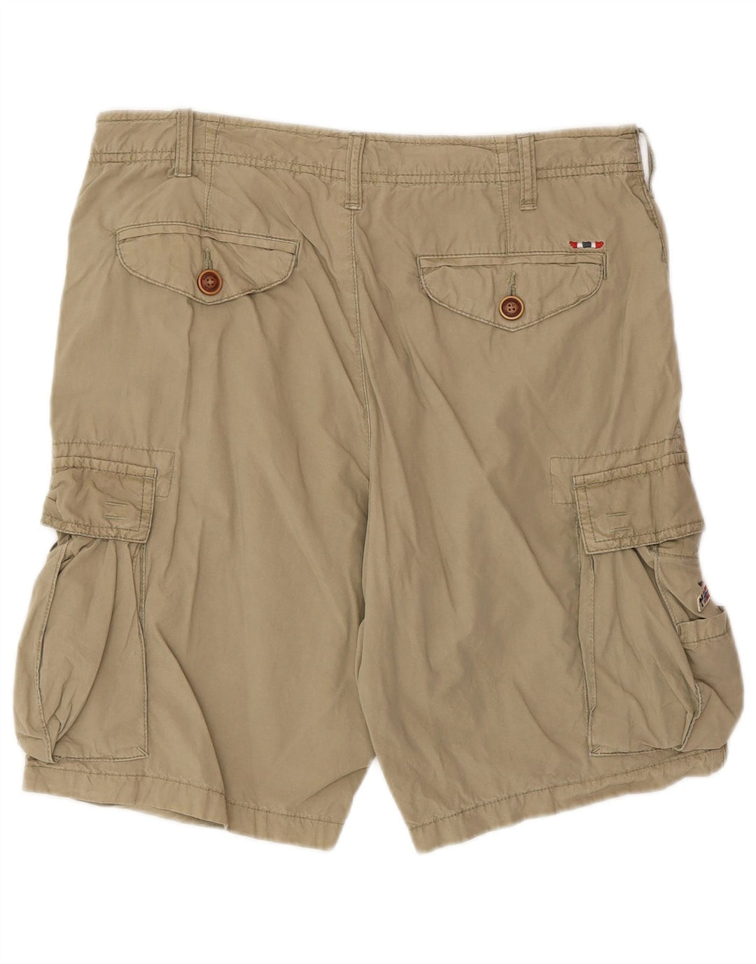 Shorts cargo masculino Napapijri W30 algodão cáqui médio