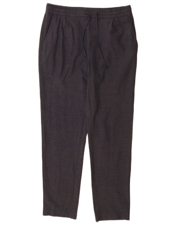 Calça Zara Mens Slim Chino Médio W30 L29 Azul Marinho
