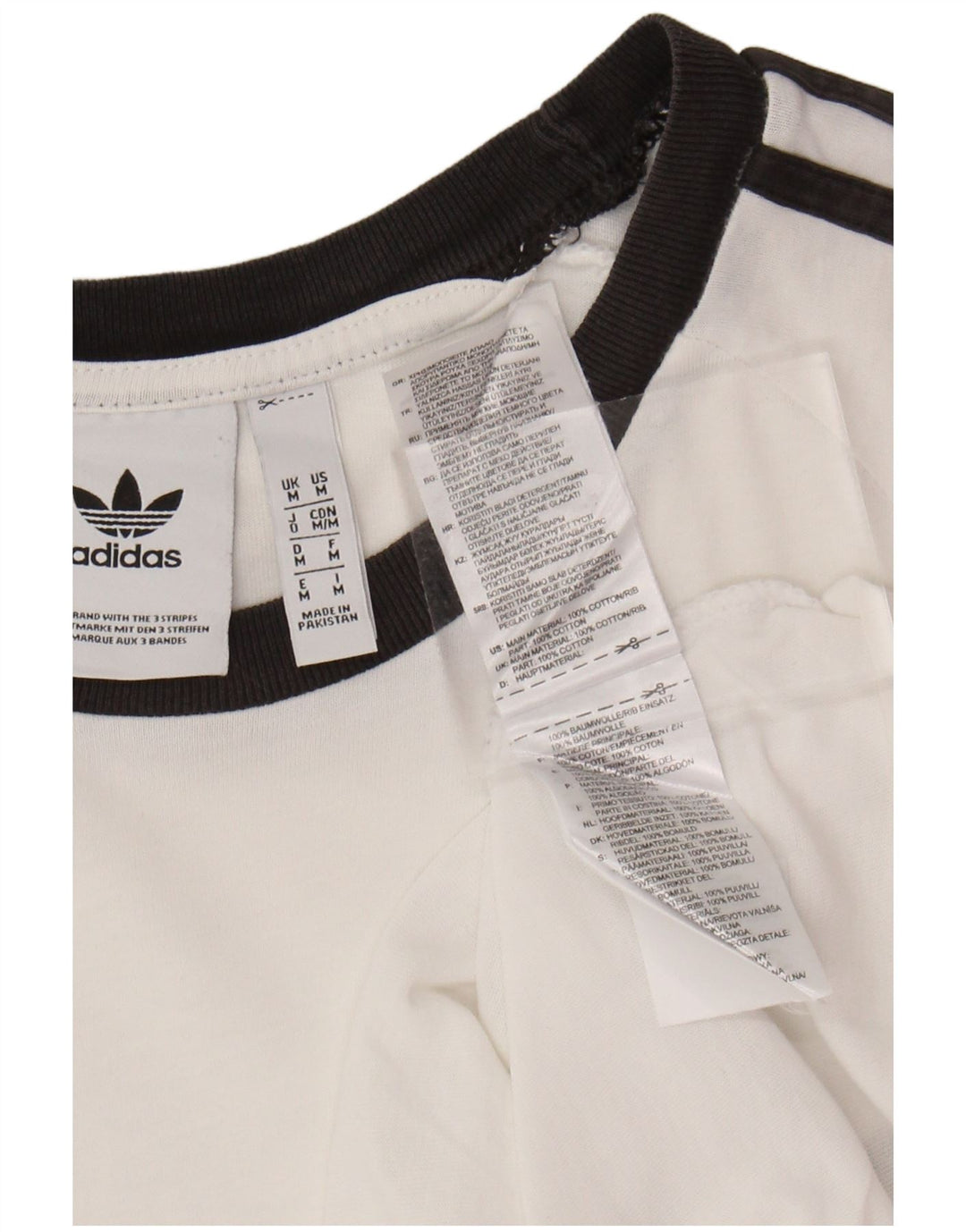 ADIDAS Camiseta Masculina Top Médio Algodão Branco