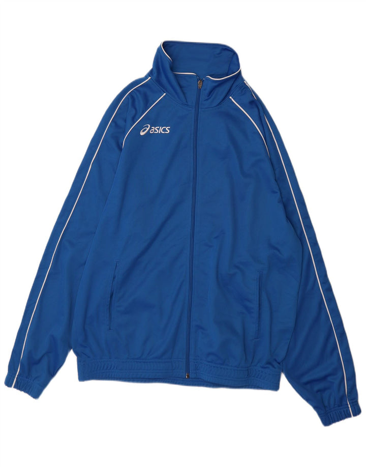 Asics Mens Tracksuit Top Jacket XL Azul Poliéster